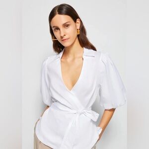 Jonathan Simkhai Wrap Blouse Size Small